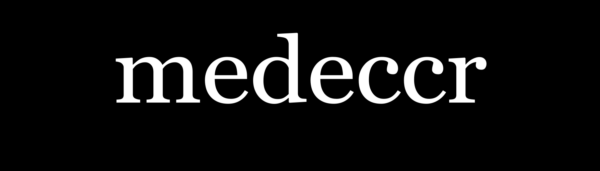 MEDECCR white on black logo